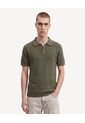 Polo Tejido De Ajuste  Para Hombre Verde Seven Seven de Seven Seven