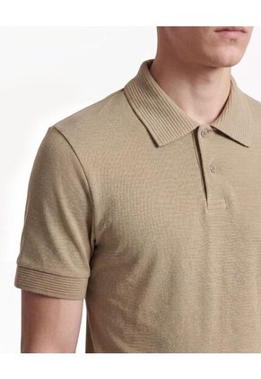 Polo Sport En Tejido  Para Hombre Camel Seven Seven