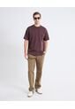 Camiseta Comfort De Ajuste Relajado  Para Hombre Café Seven Seven de Seven Seven