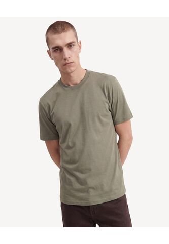 Camiseta Básica De Acabado Suave  Para Hombre Verde Seven Seven Seven Seven