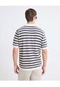 Camisa Crochet De Rayas  Para Hombre Marfil Seven Seven de Seven Seven