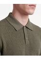 Polo Tejido De Ajuste  Para Hombre Verde Seven Seven de Seven Seven