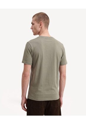 Camiseta Básica De Acabado Suave  Para Hombre Verde Seven Seven