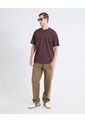 Pantalón Jogger De Caída Amplia  Para Hombre Café Seven Seven de Seven Seven