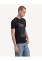 Camiseta Con Diseño Posterior  Para Hombre Negro Seven Seven de Seven Seven