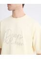 Camiseta Bordado Frontal  Para Hombre Amarillo Seven Seven de Seven Seven
