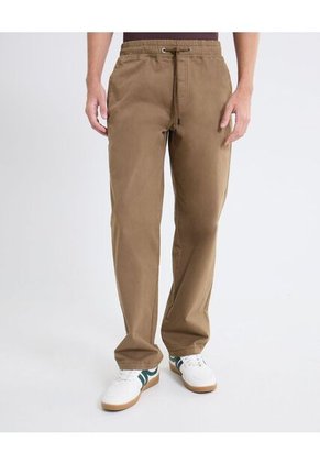 Pantalón Jogger De Caída Amplia  Para Hombre Café Seven Seven