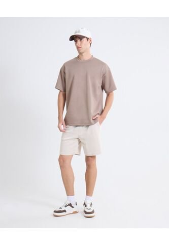 Bermuda Acabado Rib  Para Hombre Beige Seven Seven Seven Seven