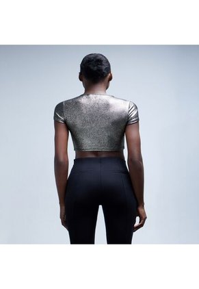 Crop Top Para Mujer Manga Corta Color Amarillo  Marca Seven Seven #28095608