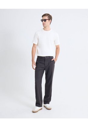 Camiseta Tejida Texturizada  Para Hombre Blanco Seven Seven