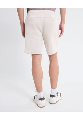 Bermuda Acabado Rib  Para Hombre Beige Seven Seven