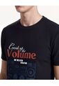 Camiseta Con Diseño Posterior  Para Hombre Negro Seven Seven de Seven Seven