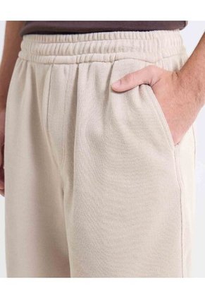 Bermuda Punto De Relieve Sutil  Para Hombre Beige Seven Seven