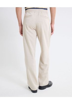 Pantalón Binado Pretina Ajustable  Para Hombre Taupe Seven Seven