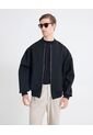 Chaqueta Bomber En Scuba  Para Hombre Negro Seven Seven de Seven Seven