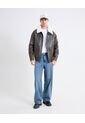 Chaqueta Con Cuello Removible  Para Hombre Café Seven Seven de Seven Seven