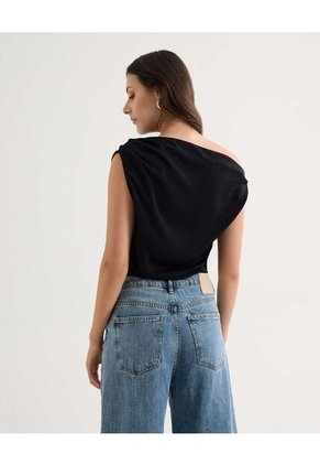 Blusa Para Mujer Manga Sisa Color Negro Marca Seven Seven #28124050