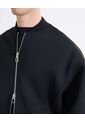 Chaqueta Bomber En Scuba  Para Hombre Negro Seven Seven de Seven Seven