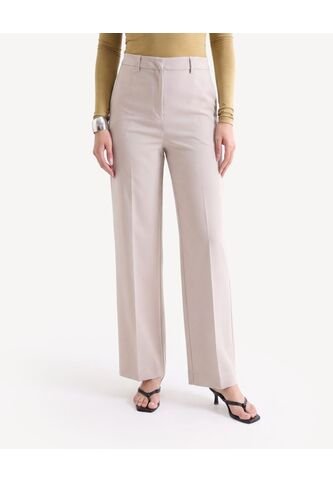 Pantalón Sastre De Caída Estructurada  Para Mujer Taupe Seven Seven Seven Seven