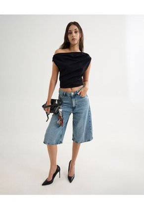 Blusa Para Mujer Manga Sisa Color Negro Marca Seven Seven #28124050