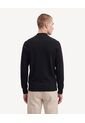 Saco Tricot Con Half Zipper  Para Hombre Negro Seven Seven de Seven Seven