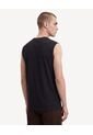 Camiseta Estampada Sin Mangas  Para Hombre Negro Seven Seven de Seven Seven