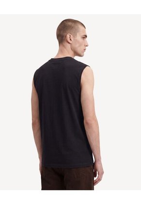 Camiseta Estampada Sin Mangas  Para Hombre Negro Seven Seven