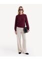 Pantalón Fluido Con Cordón Ajustable  Para Mujer Crudo Seven Seven de Seven Seven