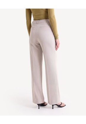 Pantalón Sastre De Caída Estructurada  Para Mujer Taupe Seven Seven