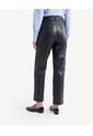 Pantalón Barrel Acabado Recubierto  Para Mujer Negro Seven Seven de Seven Seven