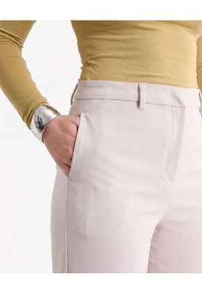 Pantalón Sastre De Caída Estructurada  Para Mujer Taupe Seven Seven