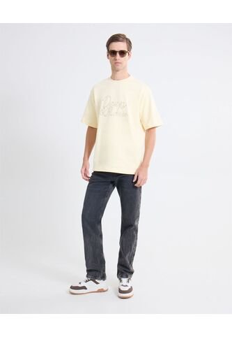 Jean Straight Recogidos Decorativos  Para Hombre Negro Seven Seven Seven Seven