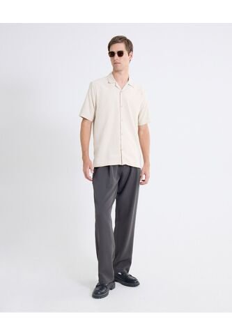 Pantalón Sastre De Corte Actual  Para Hombre Gris Seven Seven Seven Seven