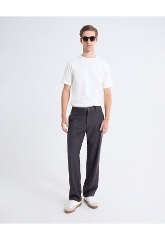 Pantalón Tejido Binado De Apariencia Limpia  Para Hombre Negro Seven Seven Seven Seven