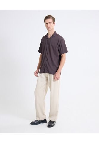 Pantalón Sastre De Corte Actual  Para Hombre Arena Seven Seven Seven Seven