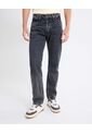 Jean Straight Recogidos Decorativos  Para Hombre Negro Seven Seven de Seven Seven