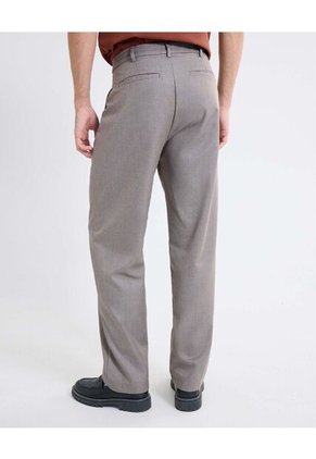 Pantalón Sastre De Doble Pinza  Para Hombre Taupe Seven Seven
