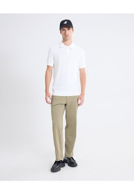 Pantalón Acabado Piqué  Para Hombre Verde Seven Seven