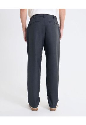 Pantalón Sastre De Doble Pinza  Para Hombre Negro Seven Seven