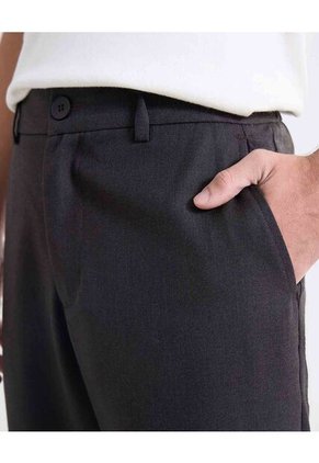 Pantalón Tejido Binado De Apariencia Limpia  Para Hombre Negro Seven Seven