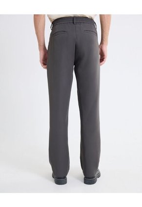 Pantalón Sastre De Corte Actual  Para Hombre Gris Seven Seven