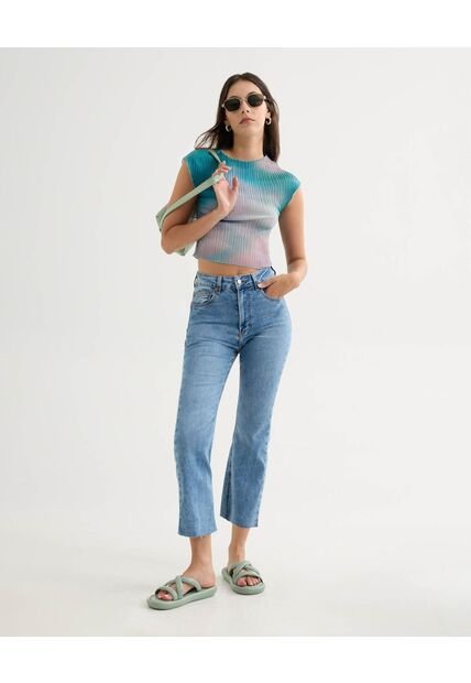 Jean Para Mujer Flare Color Azul Marca Seven Seven #28160945