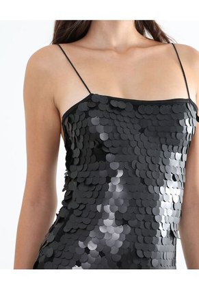 Vestido Para Mujer M/Sisa Corto Color Negro Marca Seven Seven #28171321