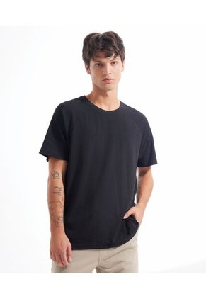 Camiseta Para Hombre Manga Corta Cuello Redondo Color Negro Marca Seven Seven #45092306