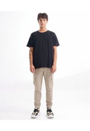 Camiseta Para Hombre Manga Corta Cuello Redondo Color Negro Marca Seven Seven #45092306