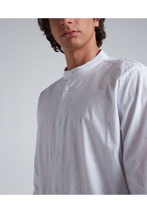 Camisa Para Hombre Manga Larga  Color Blanco Marca Seven Seven #45011769