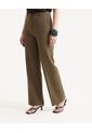 Pantalón Sastre De Caída Estructurada  Para Mujer Oliva Seven Seven de Seven Seven