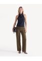 Pantalón Sastre De Caída Estructurada  Para Mujer Oliva Seven Seven de Seven Seven