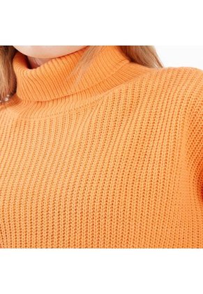 Saco Para Mujer Cuello Alto O Cuello Tortuga Color Naranja Marca Seven Seven #28330625