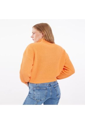 Saco Para Mujer Cuello Alto O Cuello Tortuga Color Naranja Marca Seven Seven #28330625
